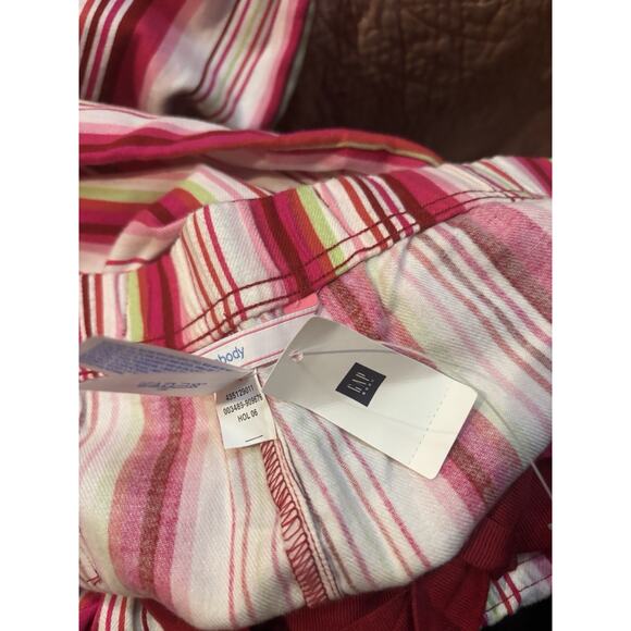 Gap NWT Women's Pajama Pants Sz XL Pink White Stripe Flannel Loungewear Cozycore - Picture 6 of 6